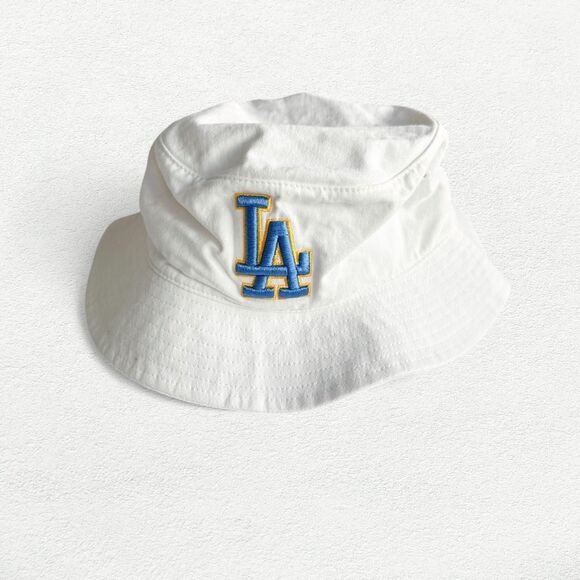 LA x UCLA Night White Bucket Hat Dodgers Los Angeles - Picture 1 of 5